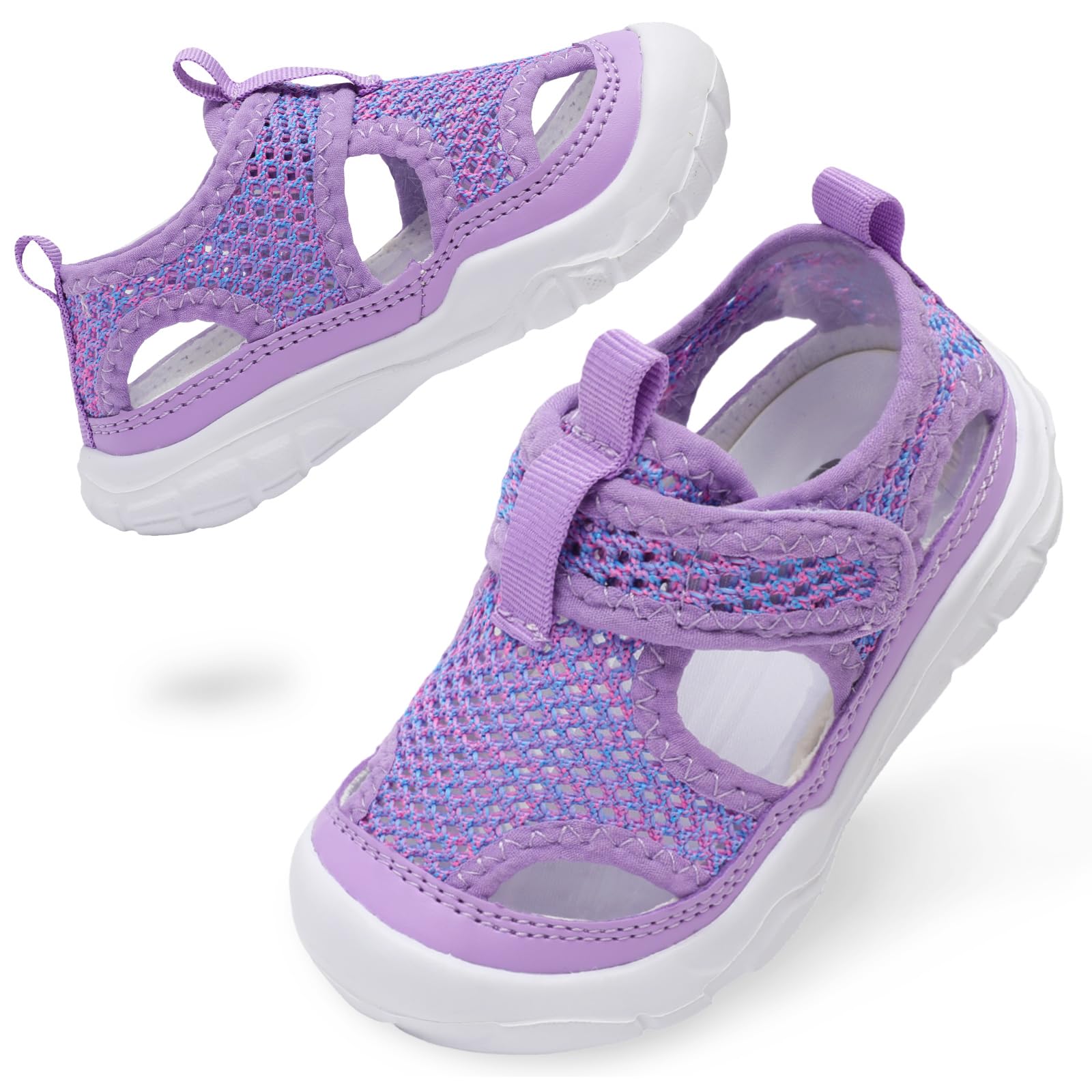 BARERUN Kids Water Shoes Boys Girls Barefoot Aqua Socks for Swim Surf Pool Beach Sport Lightweight Breathable Sandal Athletic Slip-On Sneaker for Toddler Outdoor Indoor