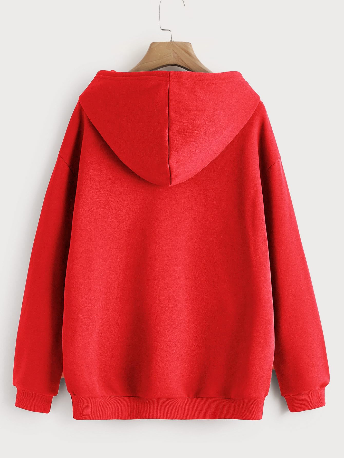KOTTY Women Full Sleeve Hooded Printed Sweatshirt Blood red - Image 2 thumbnail