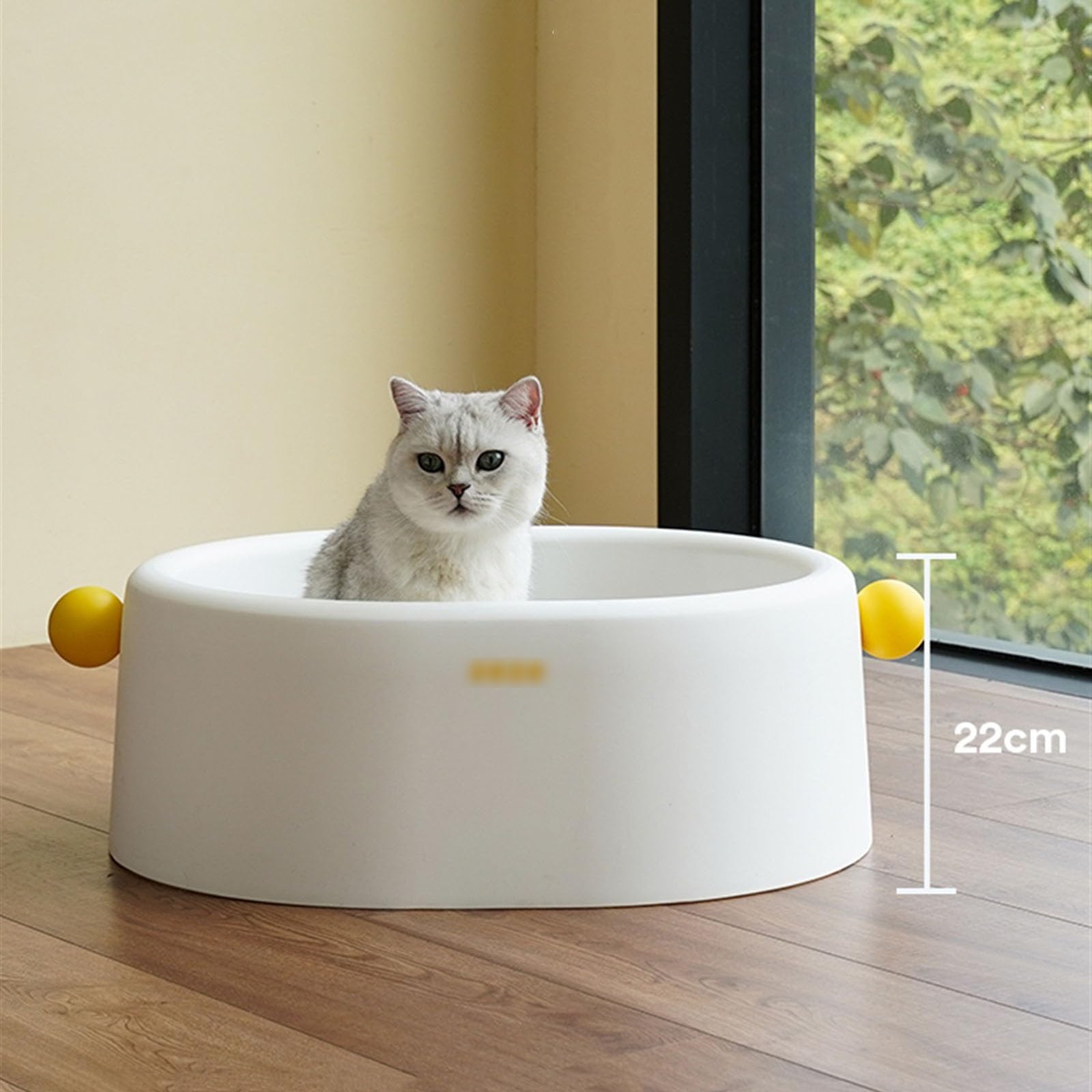 Exclusivo para Gatos y Perros Caja de Arena for Gatos Abierta, Bandeja Antiadherente Extragrande, Caja antisalpicaduras for, Ideal for pequeños y Grandes, fácil Limpiar para Interiores