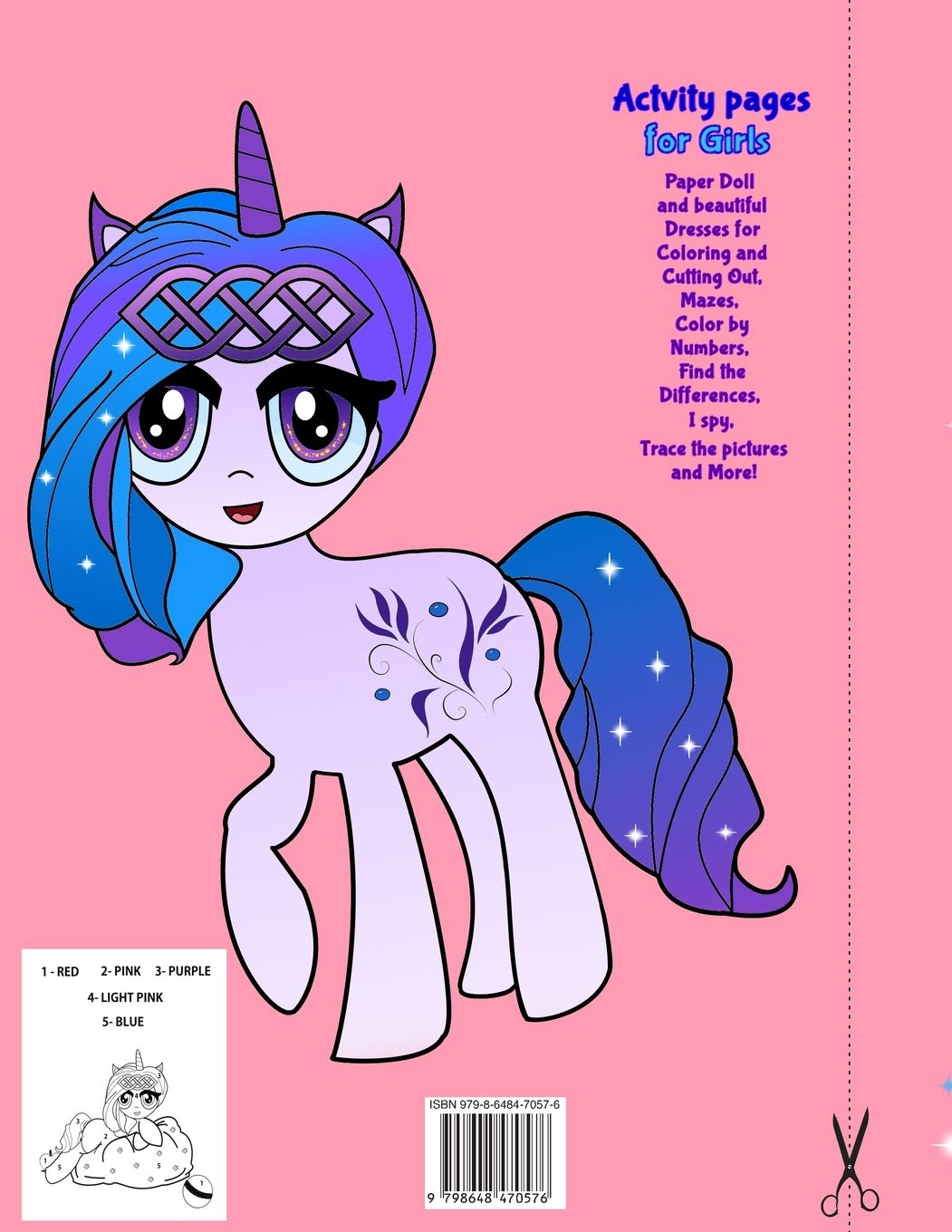 Sweet Angel: Sweet Angel the Paper Doll. Activity Book for Girls Ages 4-8