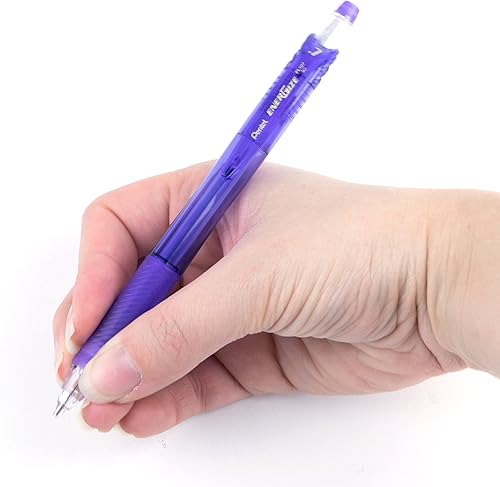 Miniatura 6 de Pentel EnerGize-X - Portaminas (0.028 in), cuerpo violeta, caja de 12 (PL107V)