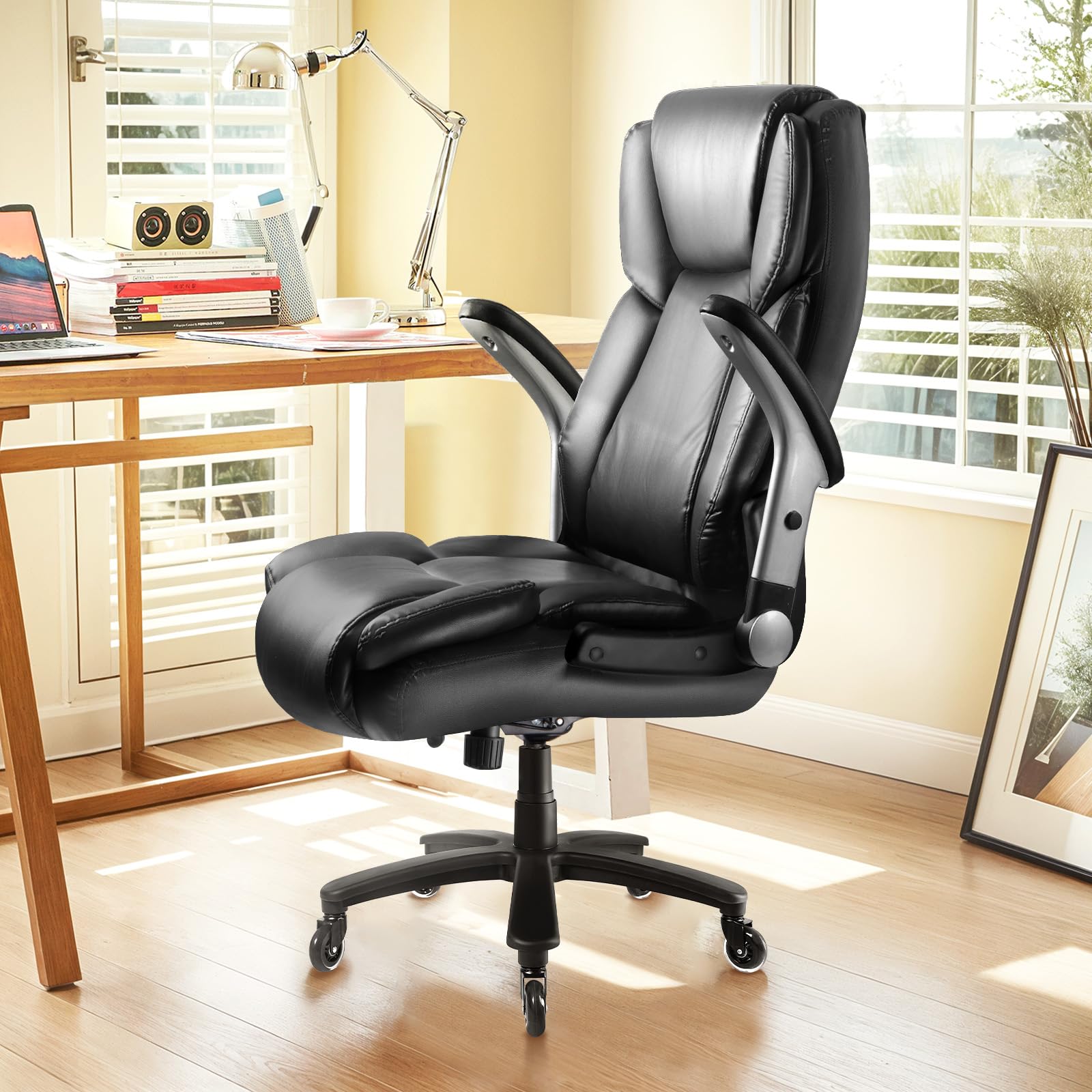 Lembeir 600lbs Big and Tall Office Chair Heavy Duty Executive Office Chair for Heavy People High Back Computer — view 8