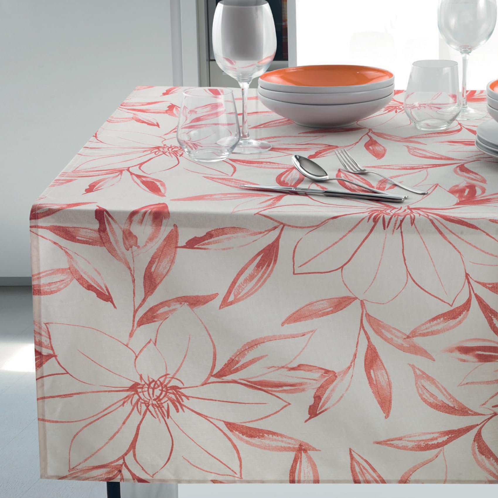 Nappe Calliope Vallesusa pour table rectangulaire de 6 places