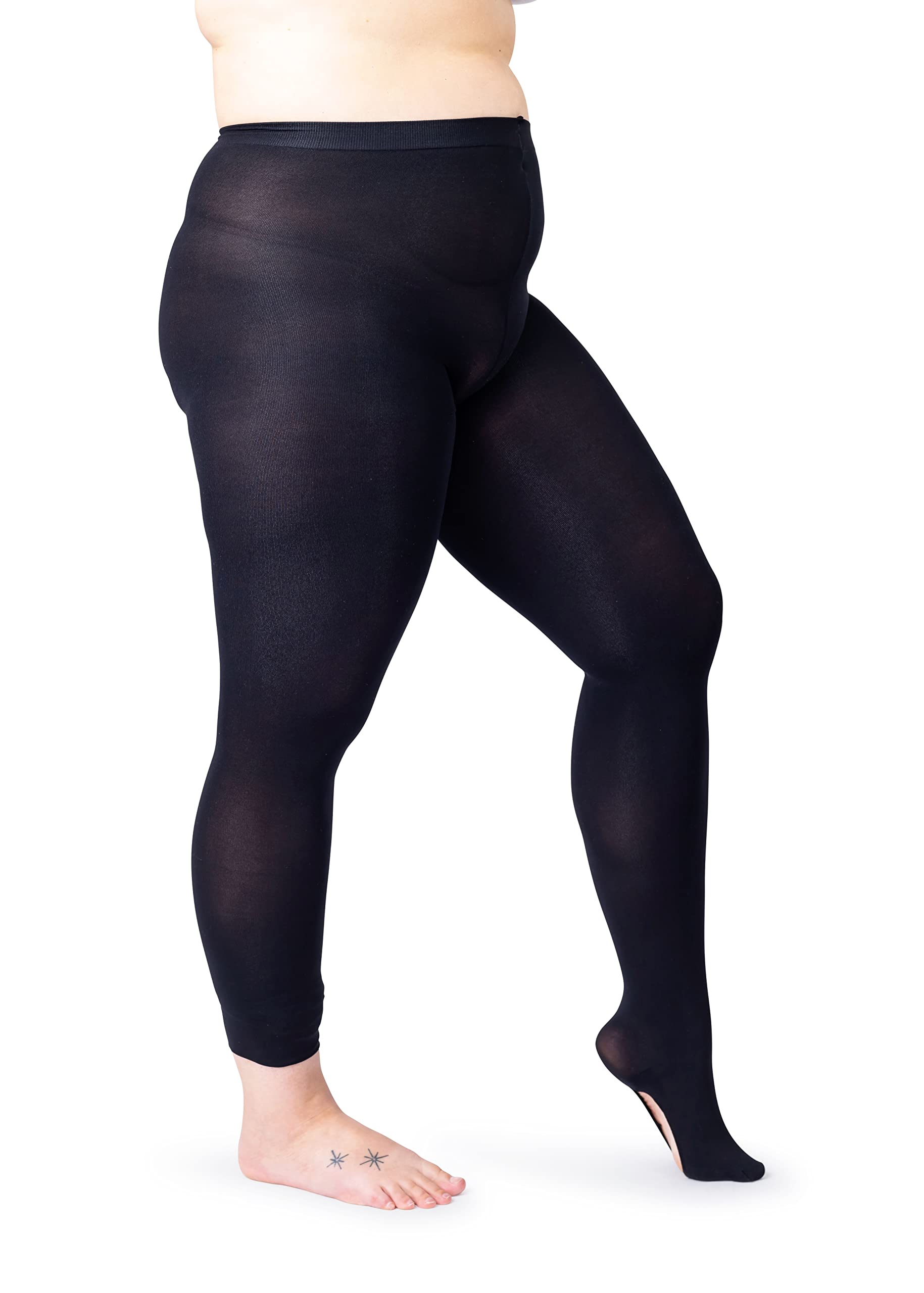 Silky ToesWomens Plus Size Transition Dance Tights- Prs Ultra Soft Ballet  Convertible TightsClimatePartner certified