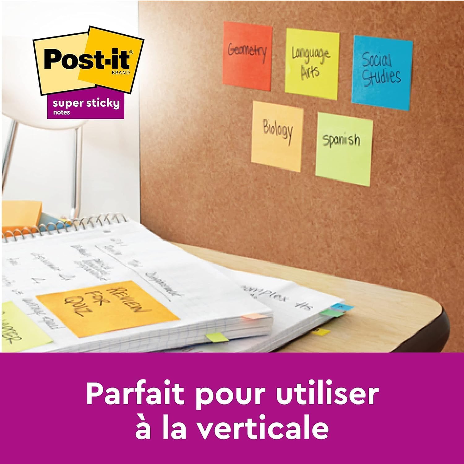 Post-it Z-Notes Super Sticky, 16 Blocs (1440 Feuilles), 76 mm x 76 mm