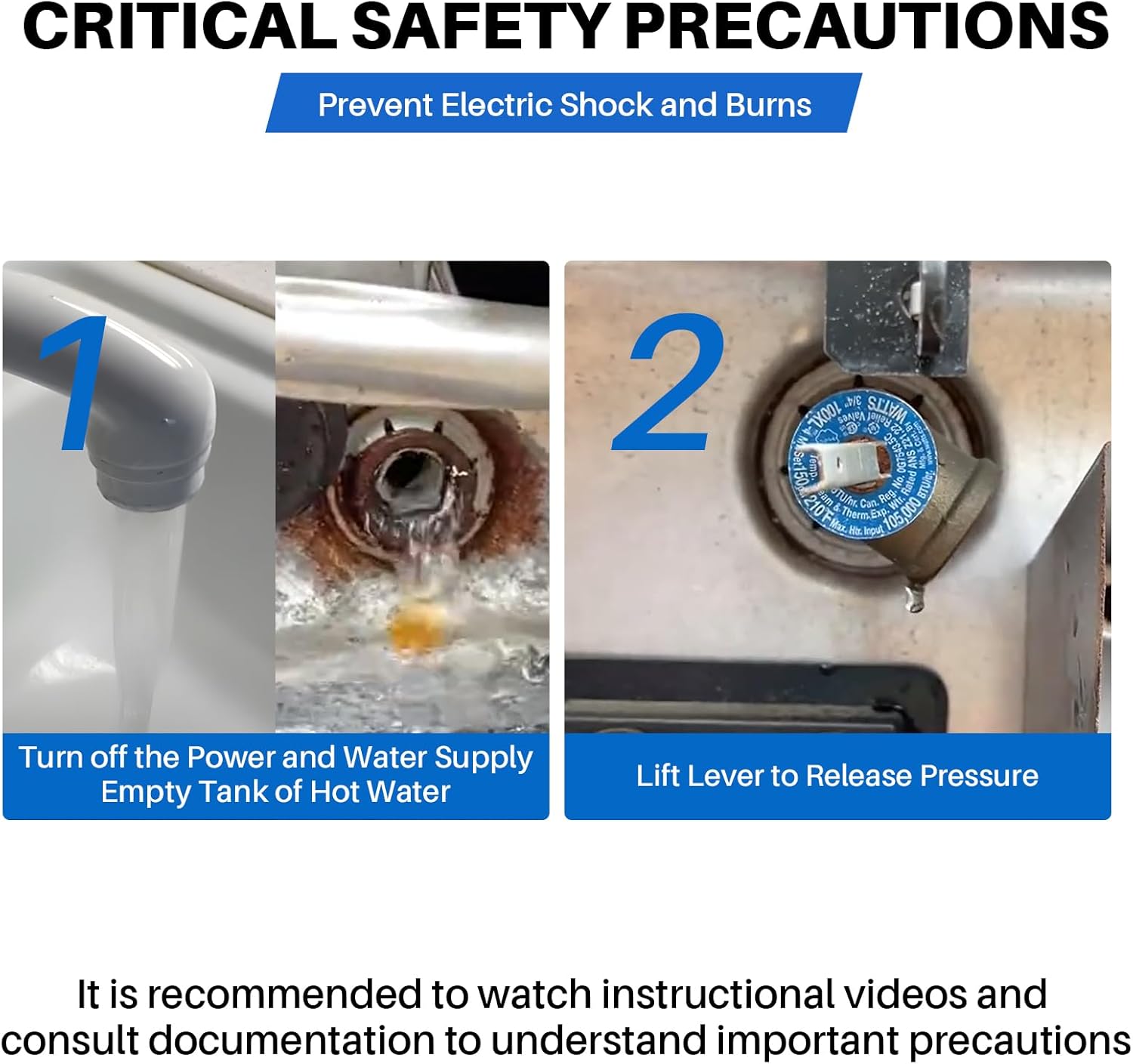 RV Water Heater Anti-Rust Anode Rods 9.25 x 3/4 NPT (2-Pack), Premium Magnesium Anode Rod Kit for Suburban hot water heaters 232767, Extended Life Protecting Anode Rods for Water Heater Liner