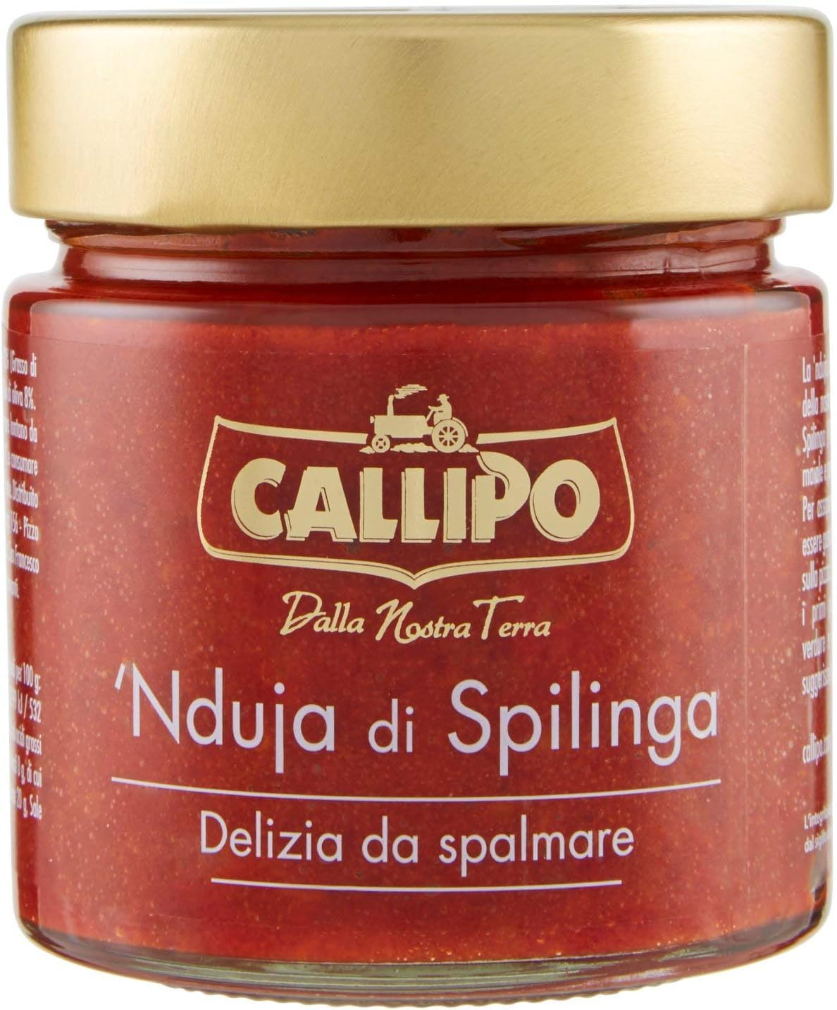 Callipo Nduja di Spilinga, Delizia da spalmare Nduja de Spilinga, délicieuse pâte à tartiner 6 x 200 g + Italian Gourmet Polpa 400 g