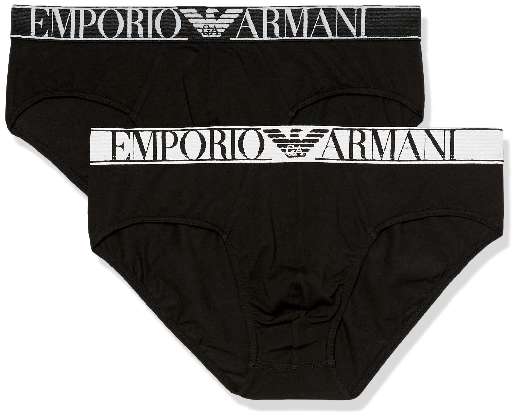 Emporio Armani mens Logo Label 2 Pack Brief