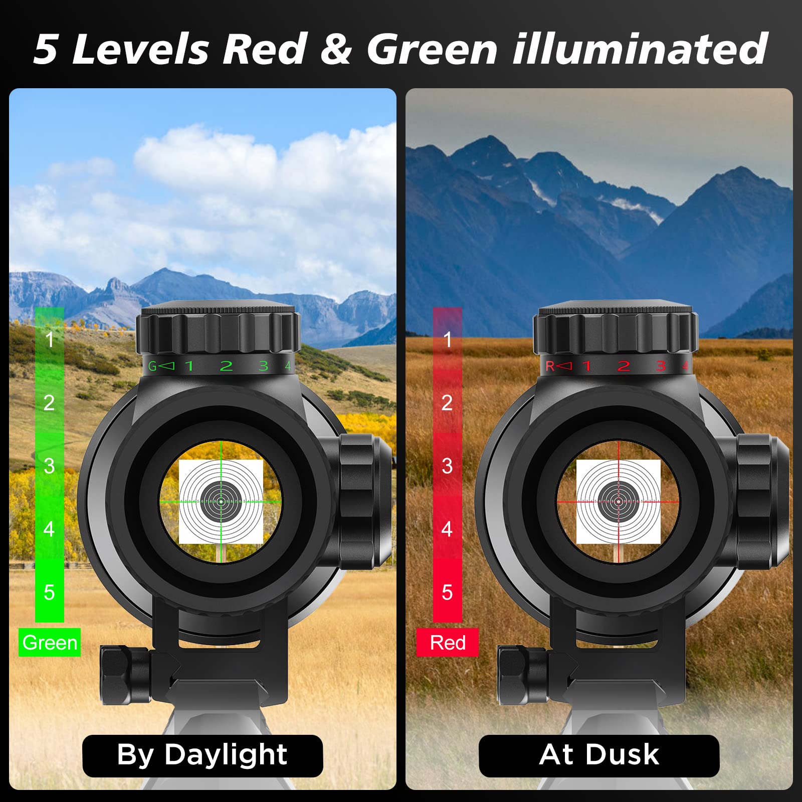 Lunette De Tir 3-9x40 H/K Avec Réticule Mil-Dot - Colliers 11 Ou 22 Mm Inclus - InTheTarget