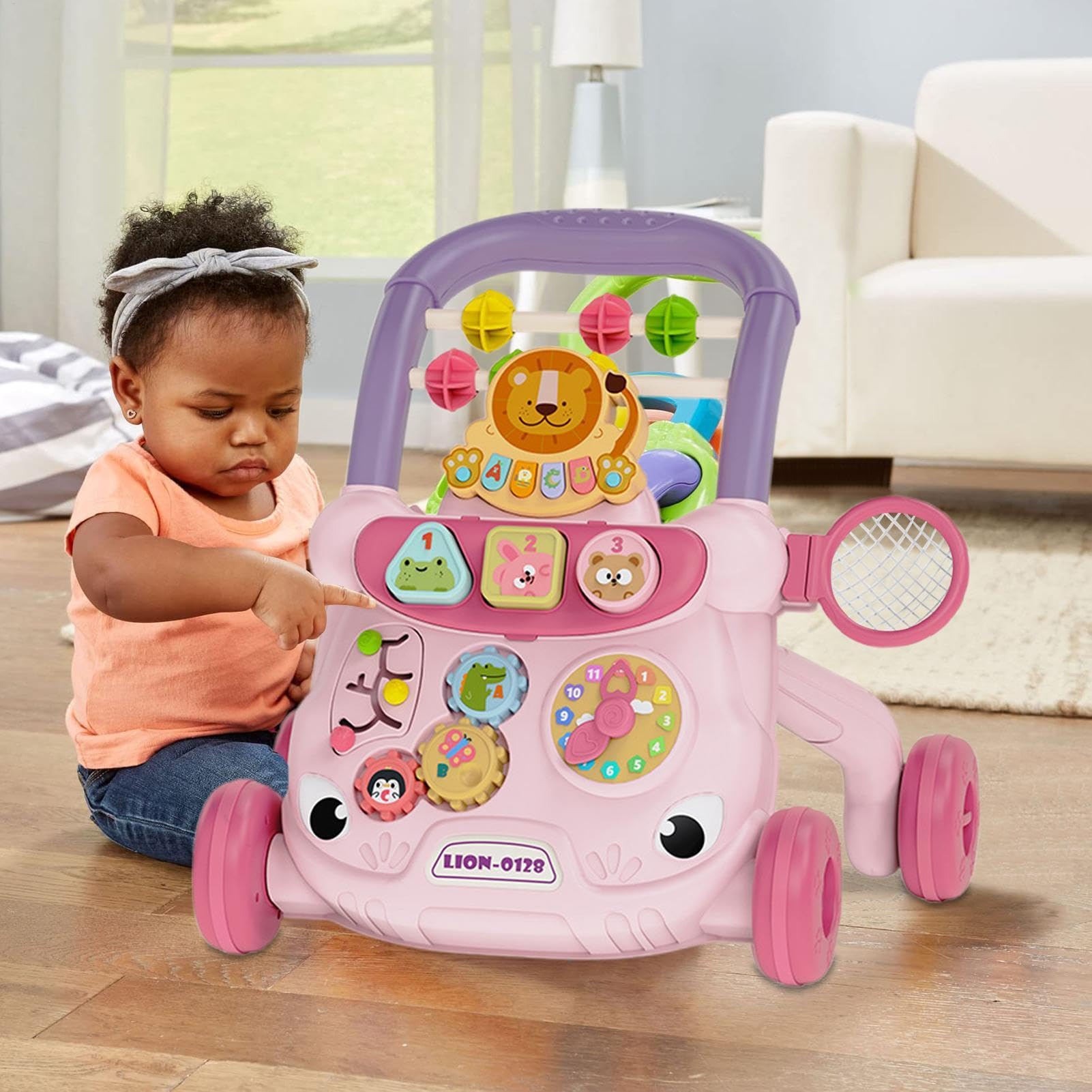 Trotter di attività per bambini, trotter per bambini con ruote | Seat Walker Active Activioning Stand | Baby stable, walker di sviluppo