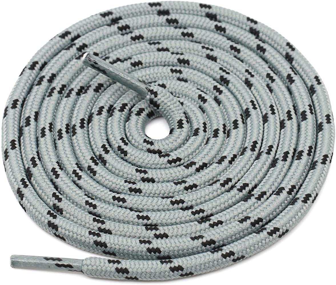 GRAH SANGRAH® Shoelaces for Hiking Shoes, Outdoor Walking Sneakers, Outdoor Hiking, Climbing, Basketball, Work Boot, Running, Sport Shoes (120 CM, LIGHT GREY BLK) (B09LD1QCKB) Amazon Price History, Amazon Price Tracker
