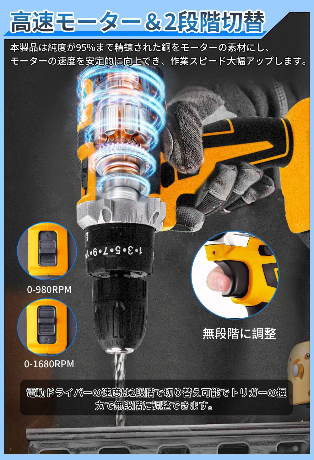 Amazon | 電動ドライバー【2026新登場＆1台3役】電動ドリル インパクト