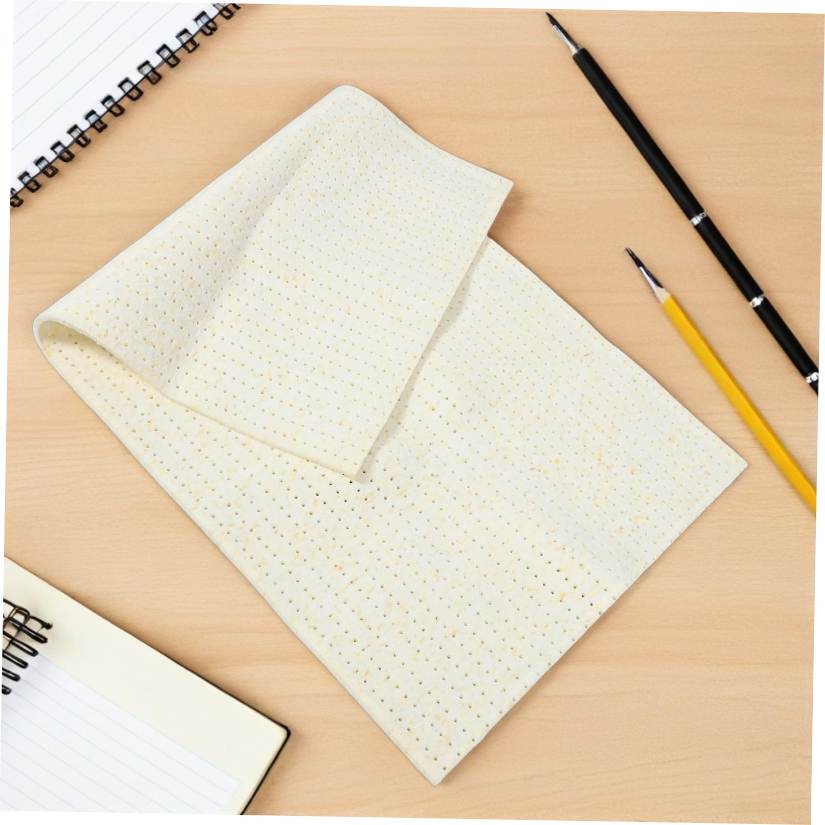 Cabilock Tappetino in Spugna per Tavola da Stiro Beige 130x70 Cm | Tessuto Isolamento Ottimale, Asciugatura Rapida, per Pressatura Domestica e Professionale