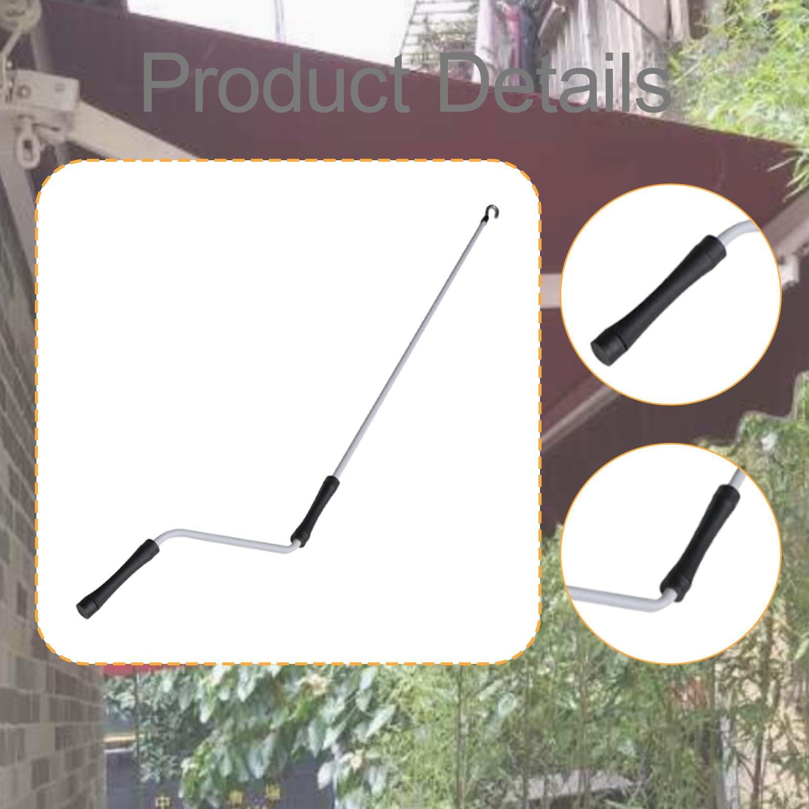 Qianly ​Markisenkurbel 100 cm – Metall-Kurbelgriff für Markisen, Vordächer & Garagentore – Ergonomisch & Wetterfest–Ideal für Wohnmobil, Balkon & Garten
