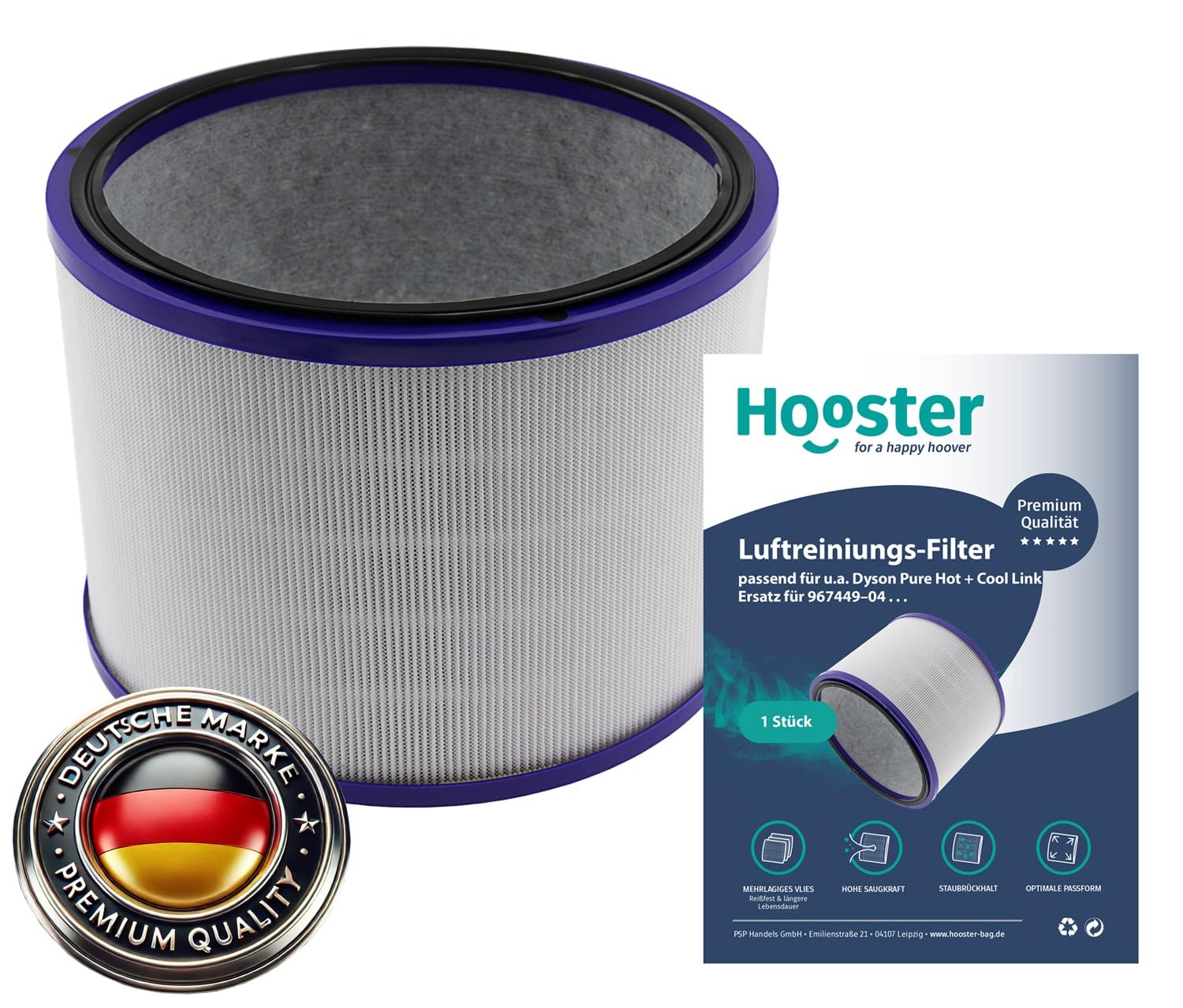 1 filtro adatto per Dyson Pure Hot + Cool Link | Compatibile con Dyson DP01 DP03 HP01 HP02 HP03 | Ricambio per 967449-04