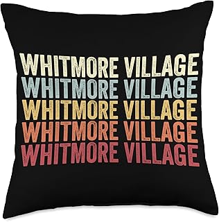 Whitmore Village Hawaii Whitmore Village HI Retro Vintage Throw Pillow