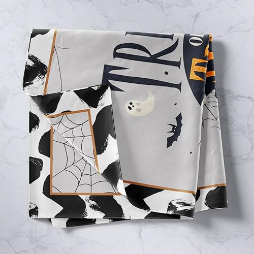 Miniatura 4 de Manfei Tapiz de fantasmas rosados para colgar en la pared con temática de Halloween para niños, niñas y adolescentes, diseño gótico, calavera,