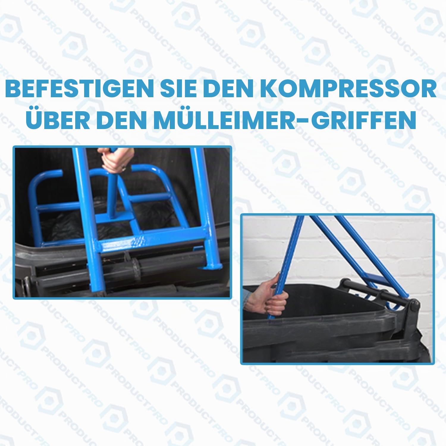Product Pro Müllpresse für Standard-Mülltonnen, Haushalt, Garten, Recycling