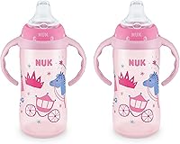 Vista 8 de NUK For Nature Learner Cup, 10 oz, 9+ meses - Sin BPA, Vaso Sippy a Prueba de Derrames