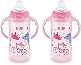 NUK Learner Cup, 10 oz, 8+ Months, 2 Count – BPA Free, Spill Proof Sippy Cup