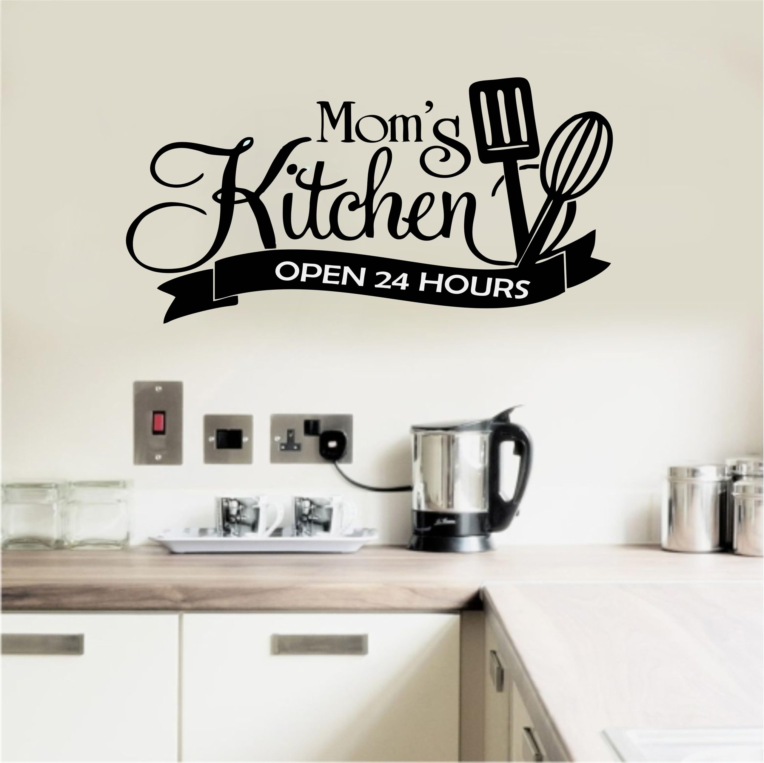 Moms Kitchen Love Wall Sticker and Murals Size -23X12 Inches-image-25