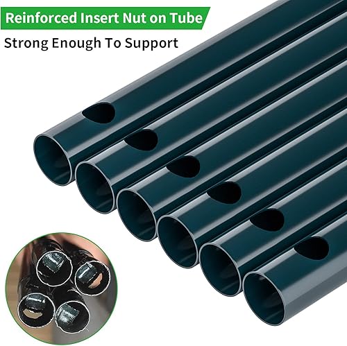 Miniatura 7 de Heyfurni Enrejado de obelisco de metal, enrejado de jardín de alturas ajustables, asistente de plantas para pepinos, rosas, tomates, vides, jaula de