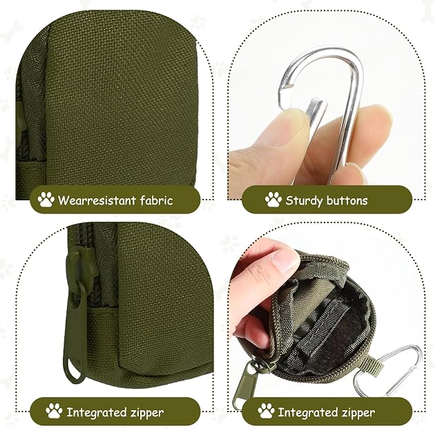 Foto 3 de 7 de Bolsa para golosinas para perros, 4 bolsas de golosinas para perros, 2 bolsas negras