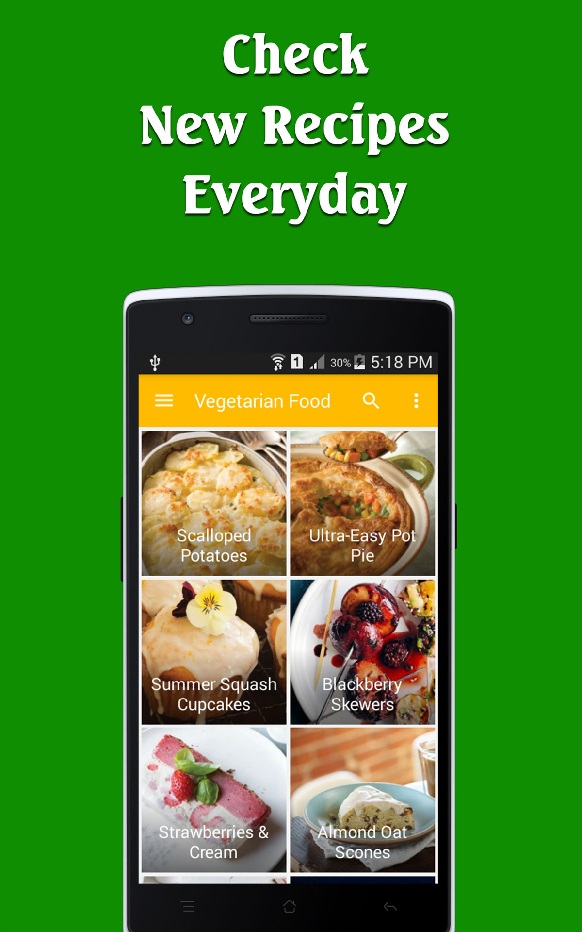 Vegetarian Food recipes free for Android
