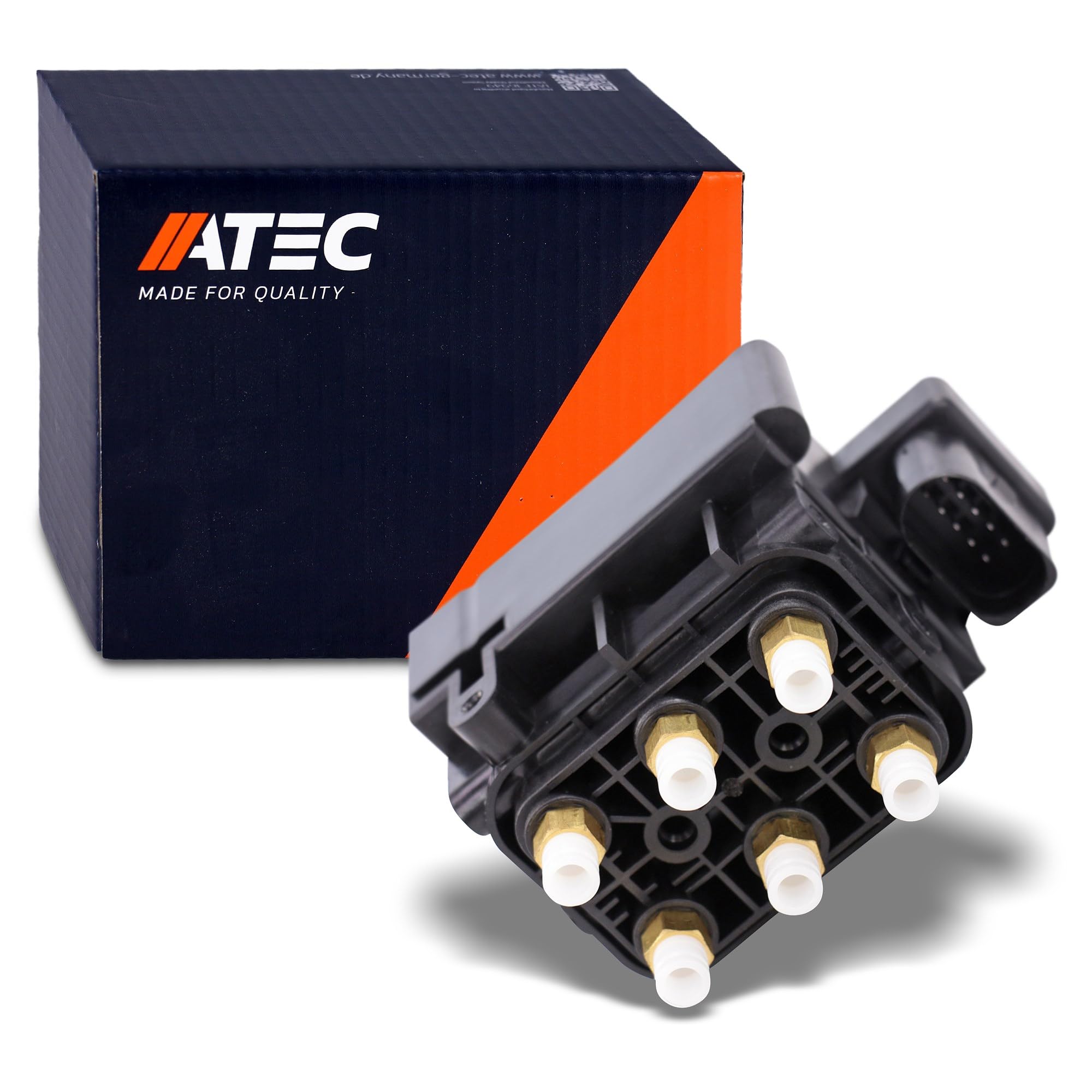 ATEC Germany 1x blocco valvola per elettrovalvola sospensione pneumatica Compatibile con AUDI A6 Allroad C6 (4FH), A6 C5 (4B2), A6 C6 (4F2), A8 D3 (4E2, 4E8), ALLROAD C5 (4BH)