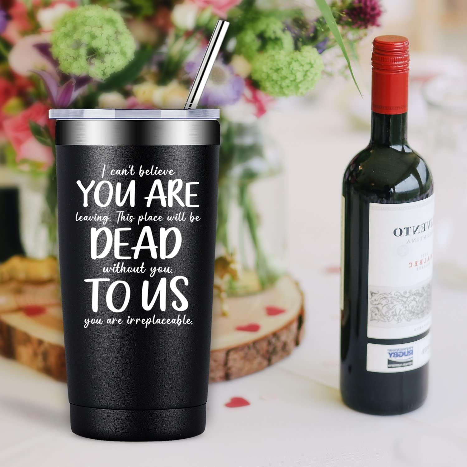 Fufandi Going Away Gift for Coworker - Coworker Leaving Gifts for Women - Farewell, New Job, Goodbye, Good Luck Gifts for Coworkers, Colleague, Boss - Tumbler Cup - Image 9