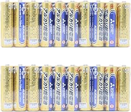 Mitsubishi Electric LR6N/10S AAA Alkaline Batteries (Shrink Pack) x 10 (2-Pack Total 20 Batteries)