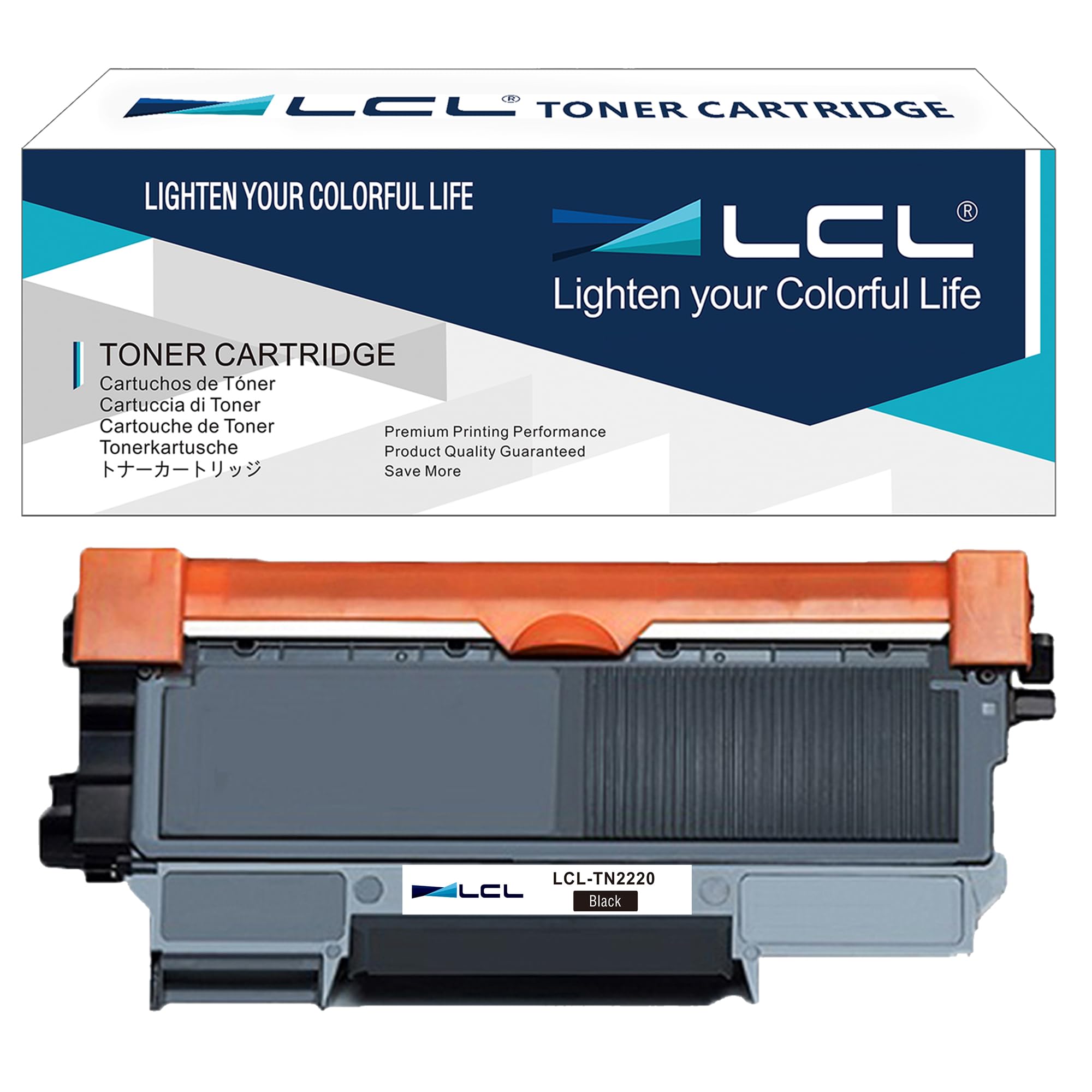 LCL TN2220 Zamiennik kasety z tonerem do Brother TN2220 TN2210 TN-2220 TN-2210 dla Brother MFC-7360N MFC-7460DN MFC-7860DW FAX-2840 FAX-2940 HL-2130 HL-2135W HL-2240 HL-2255 0DN DCP-7 055 (1 czarny)