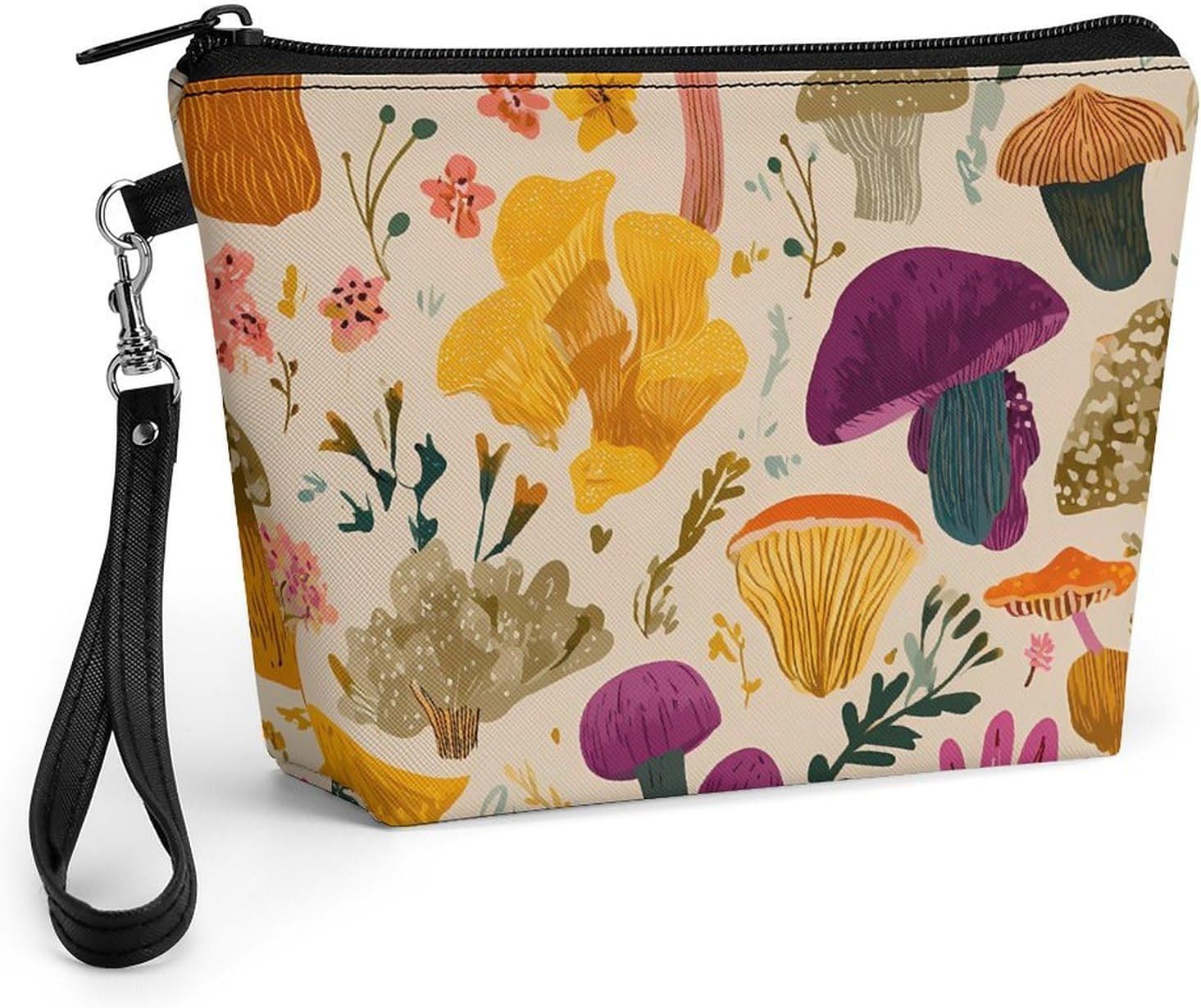 Colorful Mushrooms Women's Makeup Bag for Purse