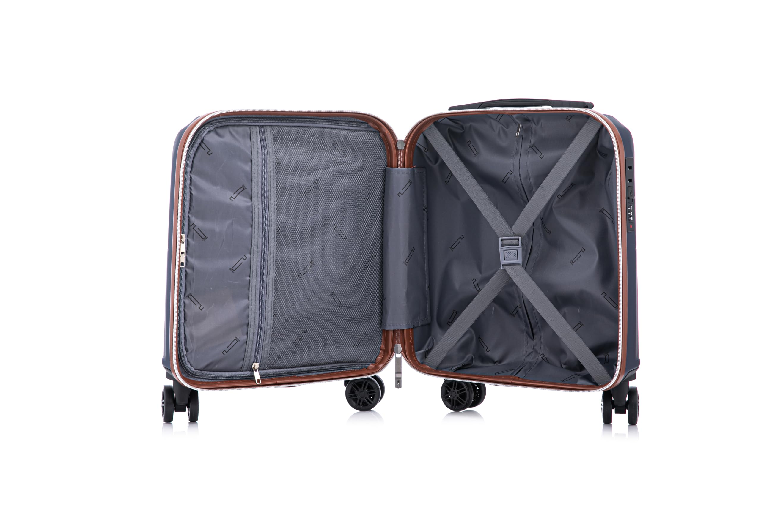 CELIMS - Maleta de Cabina 45x36x20 EasyJet y +65 Aerolíneas | Equipaje de Mano | Trolley Cabina | Doble Ruedas 360° | Ultraligera 2,2 kg | Ideal Aerolíneas Low Cost | Plata Esterlina