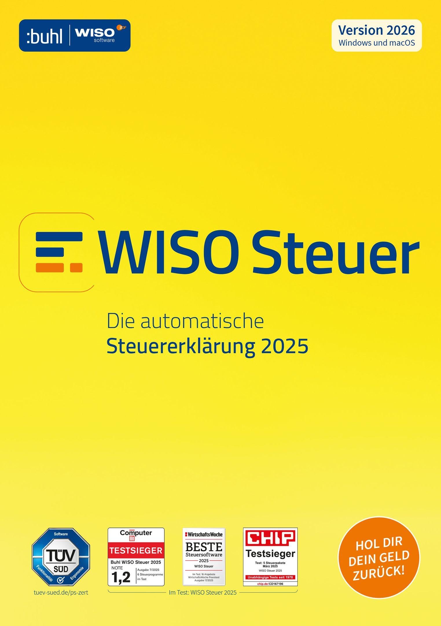 WISO Steuer 2026: Die automatische Steuererklärung 2025 (WISO Steuer-Software)