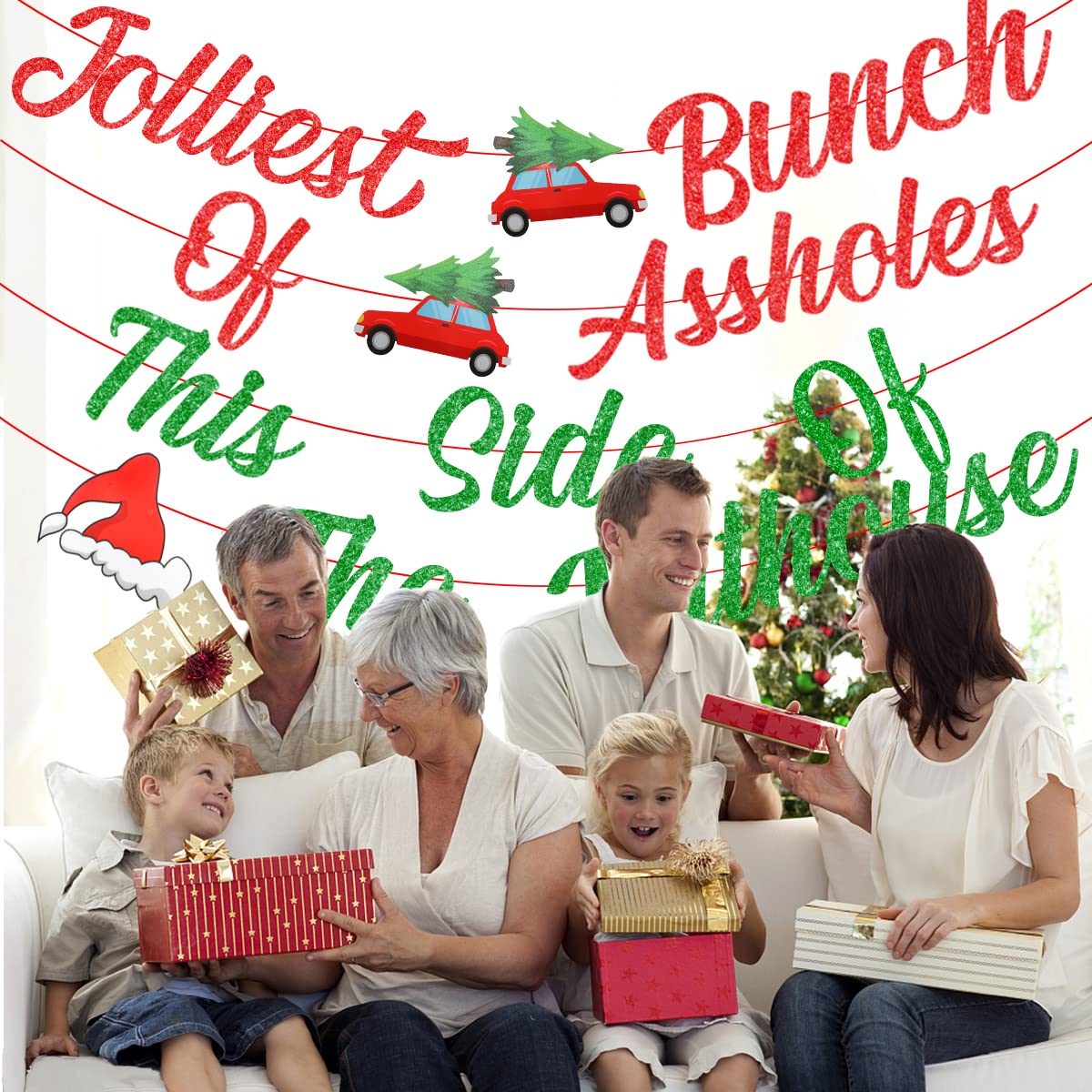 Christmas Vacation Decorations - Jolliest Bunch Of Assholes, This