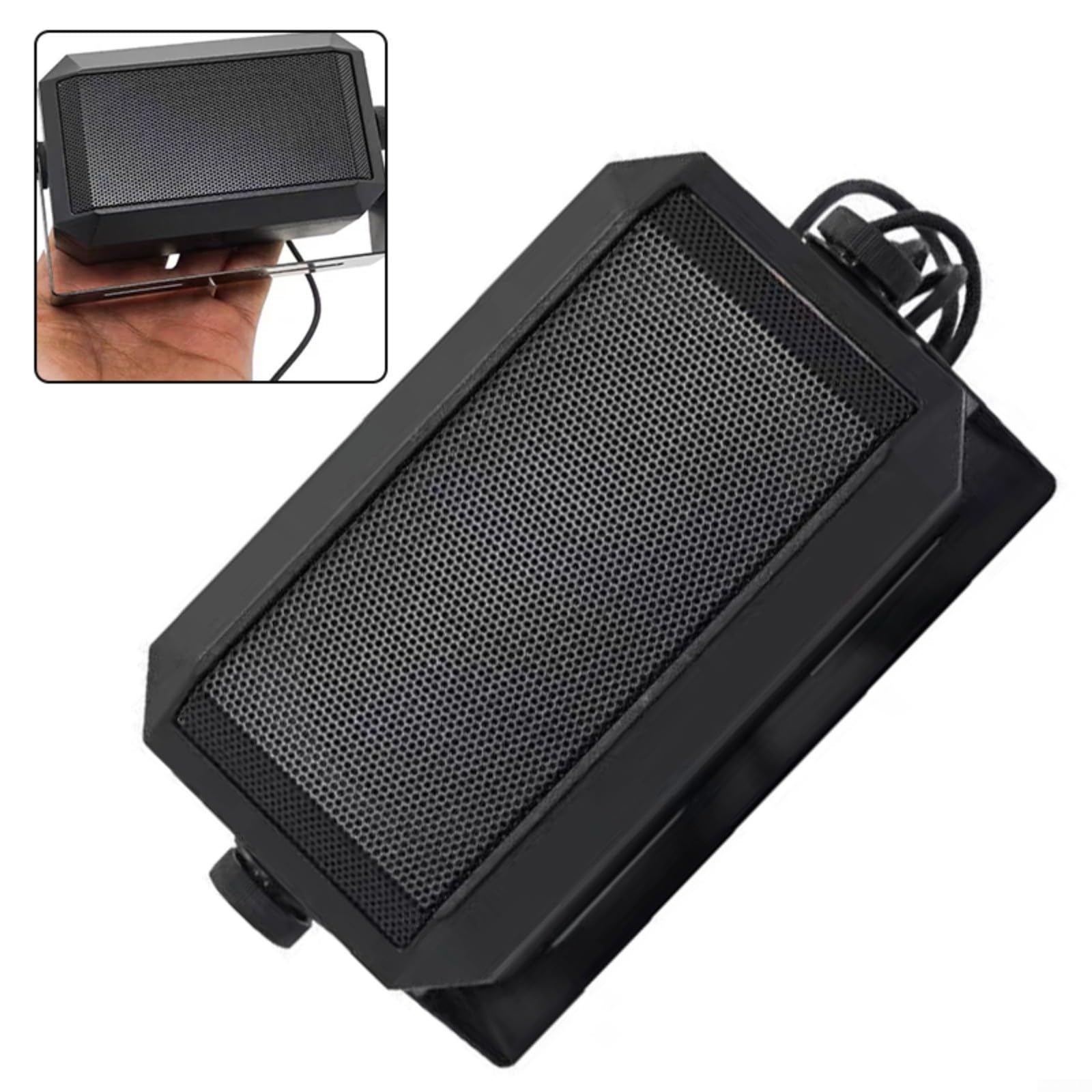 Altoparlante Esterno Per Radio CB E Ham | Jack 3.5 Mm, Plastica Robusta | Compatto 12x7.5x6.5 Cm | Audio Chiaro Per Comunicazioni Outdoor - 3