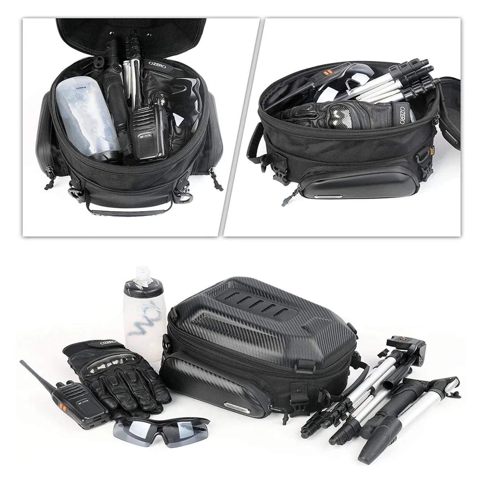 Borsa Per La Sella Della Moto Zaino Da Moto, Borsa Per Casco, Borsa Universale Per Sedile Posteriore, Borsa Da Sella(Style B)