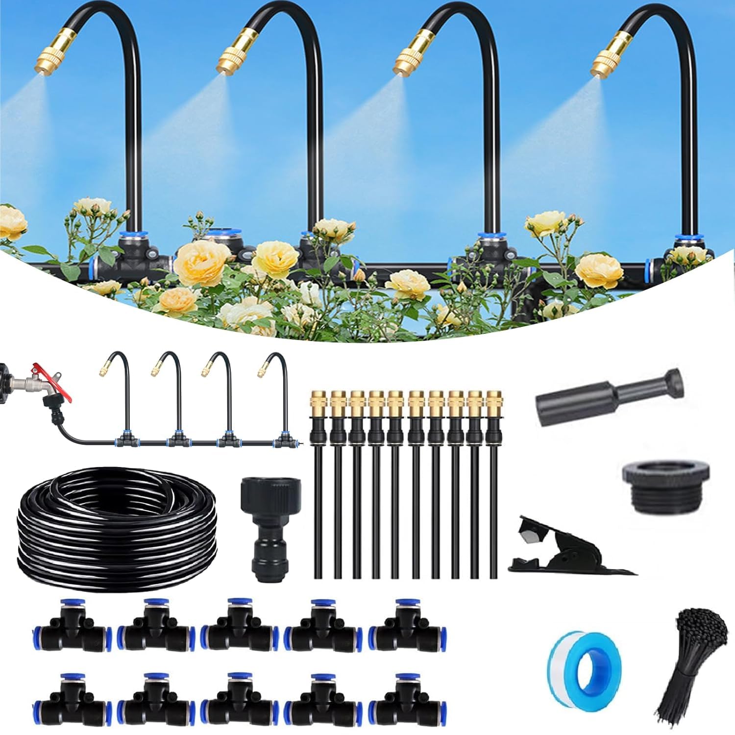 Sistema Di Irrigazione Automatico Rotante A 360° Da 10 Metri Per Giardino Prato Patio Irrigatore Regolabile A Piacere 92892708