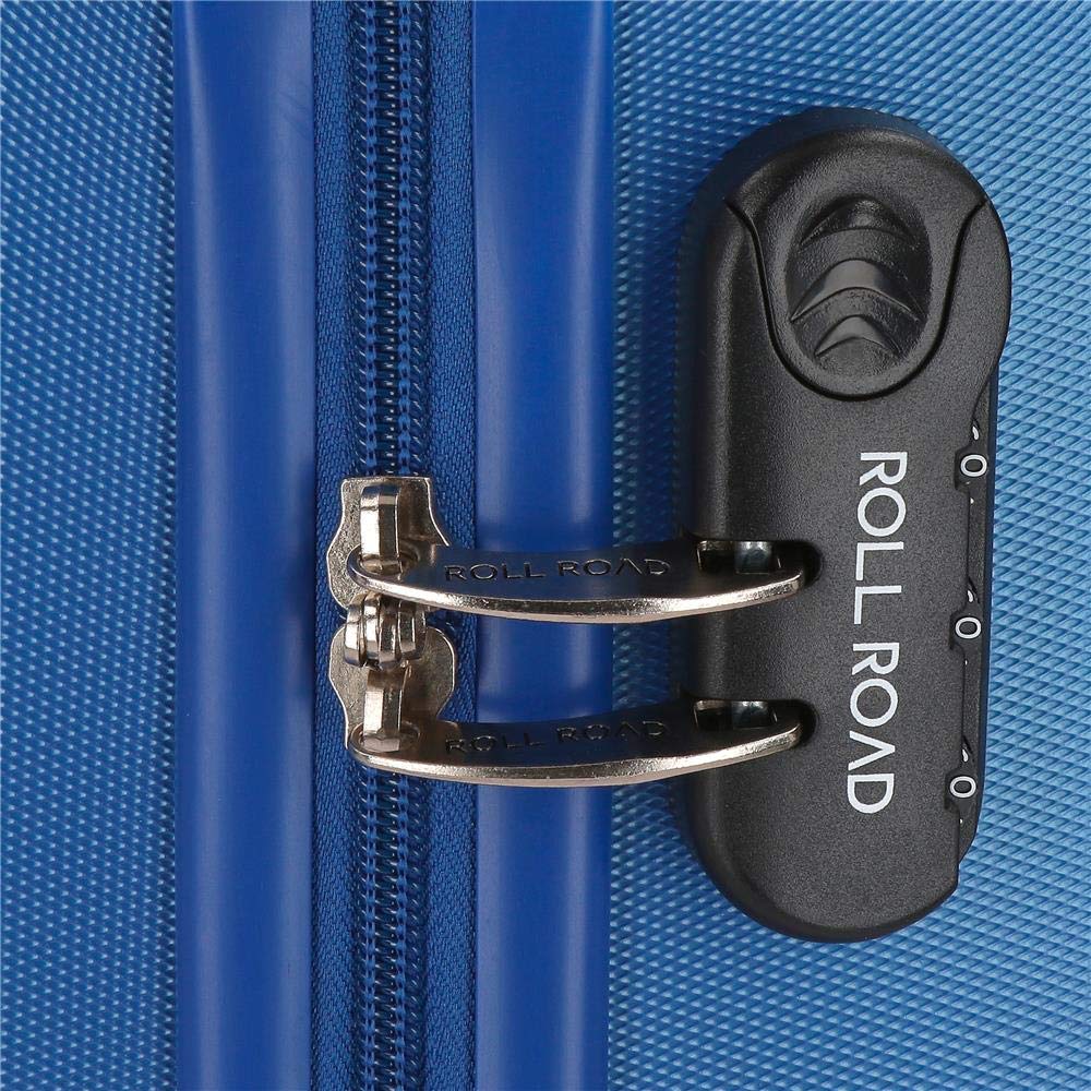 ROLL ROAD Trolley Rigido Cabina 55M, Flex Azzurro