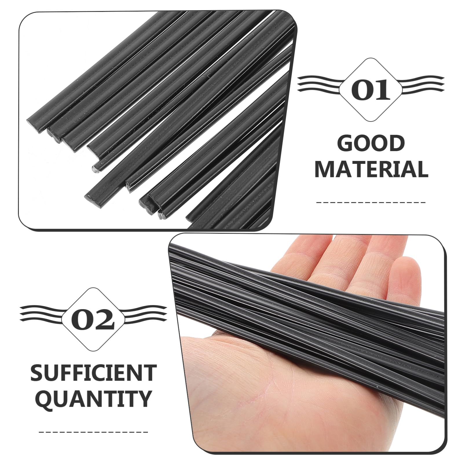 DECHOUS 20pcs Plastic Welding Rods for Car Bumper Repair Kit Durable Rods for Automotive Repairs Easy to Use Welding Tool
