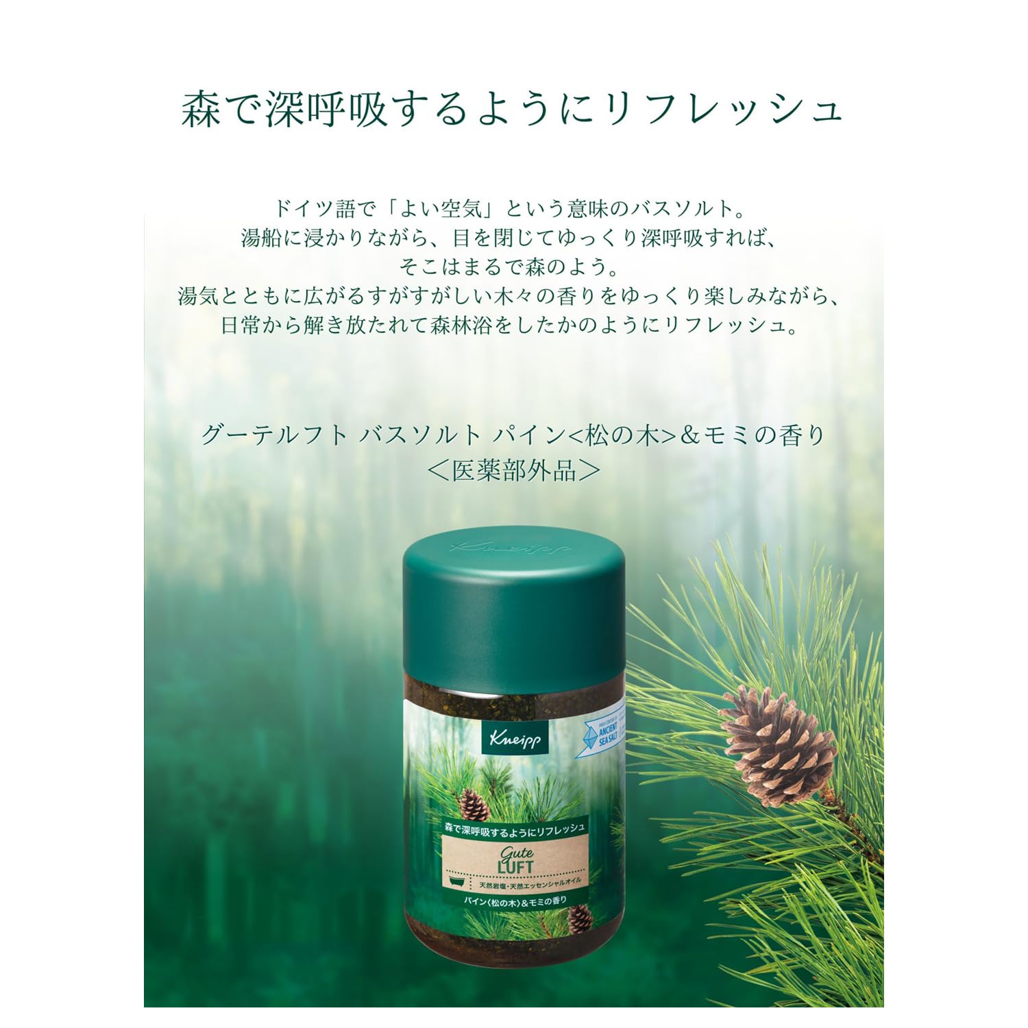 クナイプ バスソルト グーテルフト パイン&モミの香り