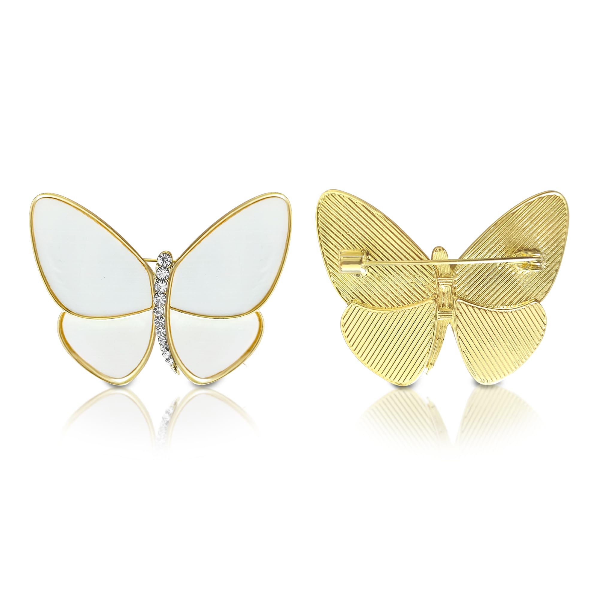 Sanas Brooches For Women 1Pc Butterfly Pin Designer Brooches Fancy Safety Metal Pin Brooch Wedding Saree Crystal Brooches Pins For Ladies 1Pc (Stone Butterfly) (B0BRFY5XKQ) Amazon Price History, Amazon Price Tracker