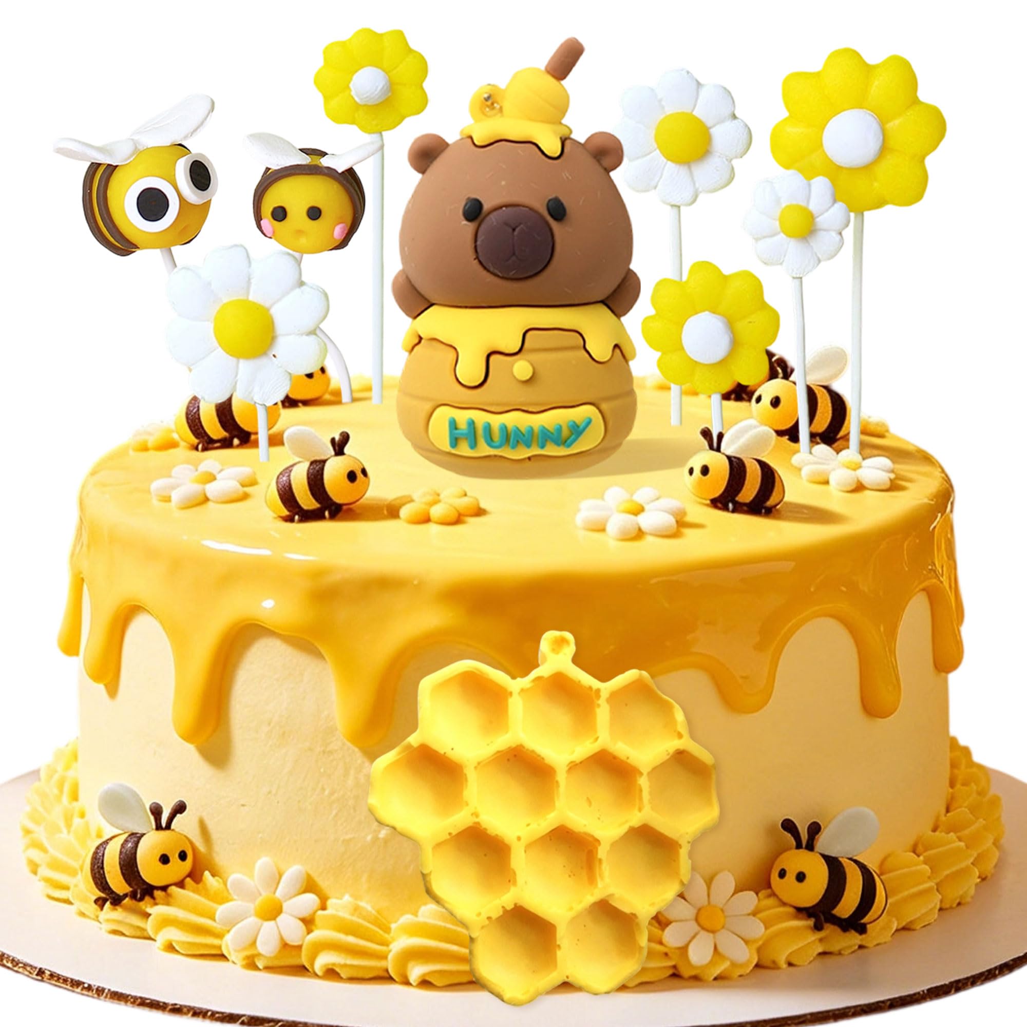 Bumble Bee Cake Decoration Bear Baby Shower Cake Decoration