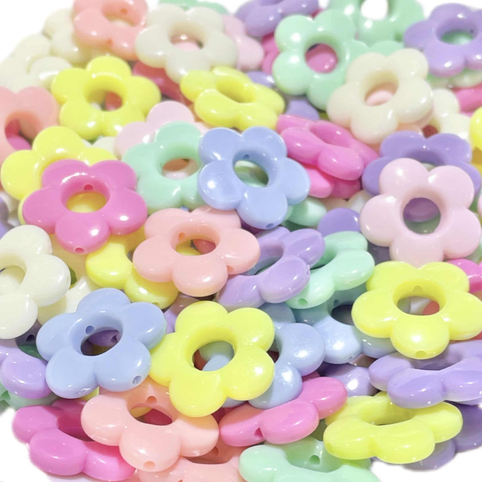 Amazon.co.jp: フラワービーズ 花のビーズ アクリルビーズ ビーズ