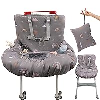 Vista 1 de Funda para carrito de compras para bebé niña y niño Funda resistente al agua para silla alta con bolsa para teléfono y bolsillo Funda de carrito