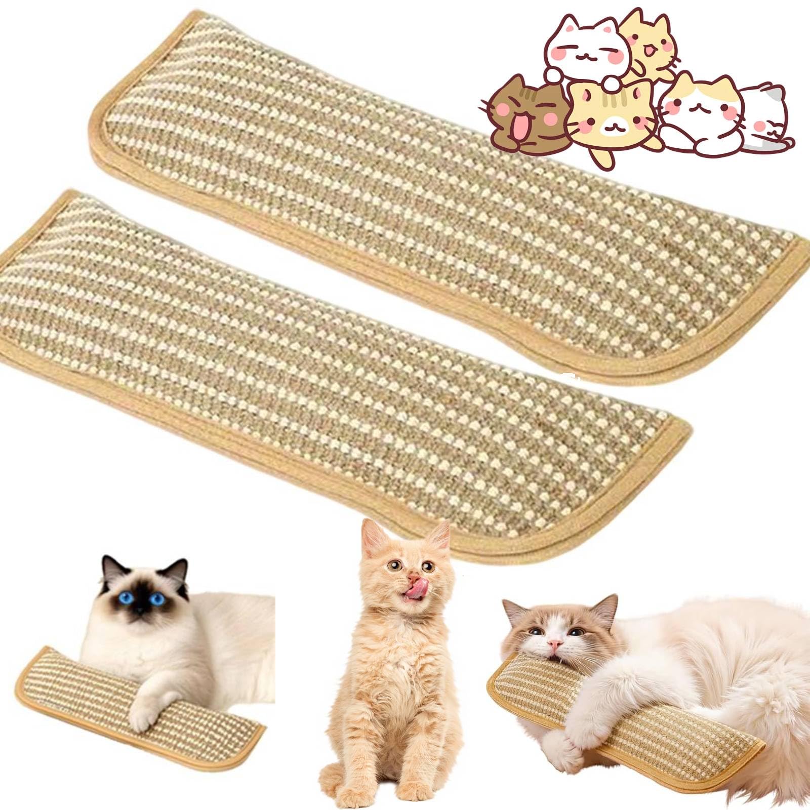 Catnip Pillow Toy Kickers, Interactive Catnip Chew Toy with 6000mg Organic Catnips,Teeth Cleaning Catnips Pillow, Cat Nip Kicker Toys for Anxiety Relief (2PCS*L)