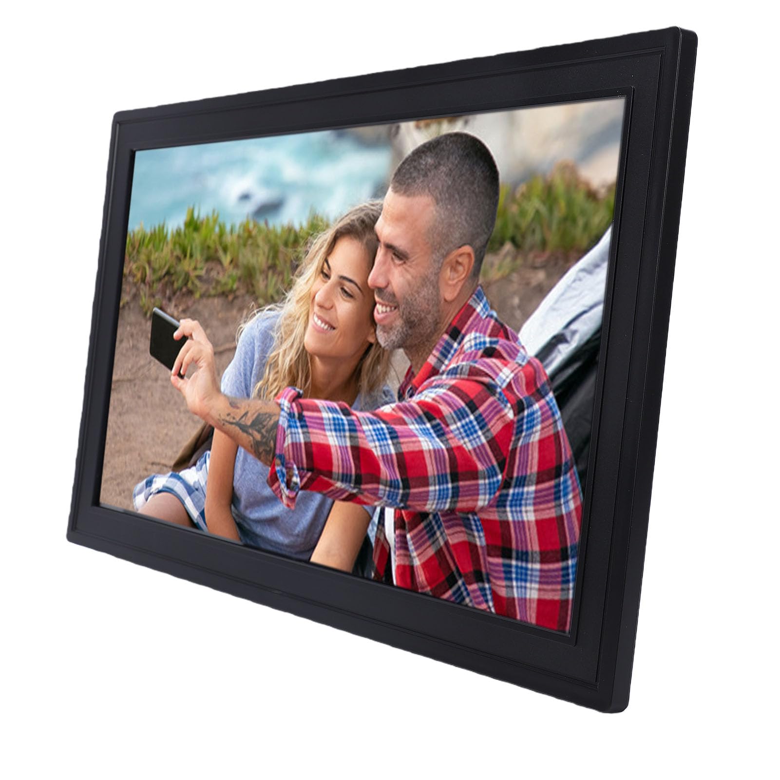 Cuifati Calendario Digital de 18,5 Pulgadas, Organizador Familiar WiFi con Pantalla Táctil, Planificador de Pared Inteligente para Sincronización, Plan de Comidas, Seguimiento de Tareas (Enchufe de