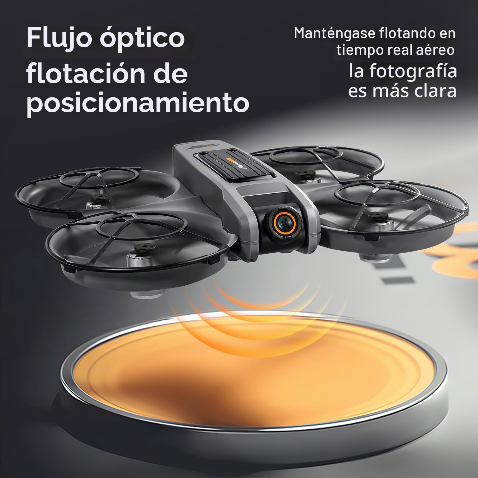 OBEST Drone con Cámaras, Control Remoto de Pantalla de 4,5 Pulgadas, Juguete Volador con luz Nocturna LED, Cámara Ajustable de 90°, con Tarjeta SD, 2 Baterías
