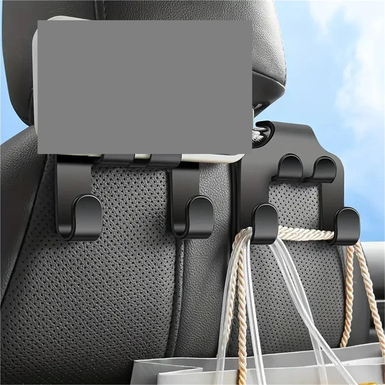 Crochet Appui TêTe Voiture Crochet De Siège Arrière De Voiture, Support De Rangement Suspendu, Support D'appui-tête Arrière(2PCS)